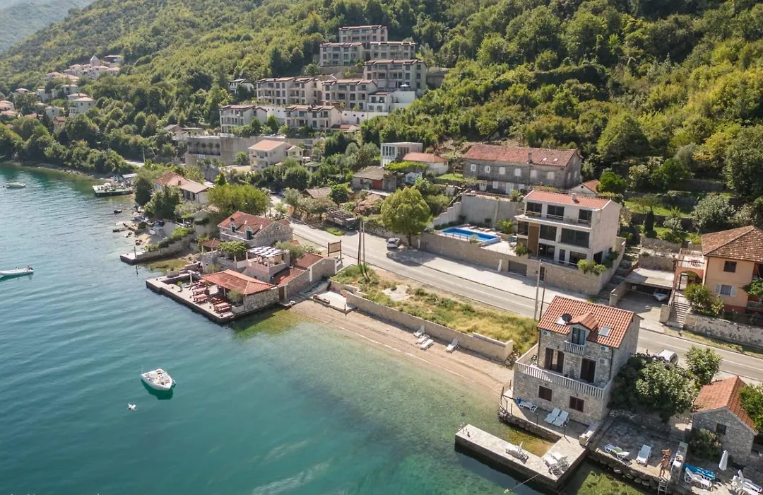 Seafront Villa With Private Beach & Pool In Kotor Bay, Villa Viborg-1